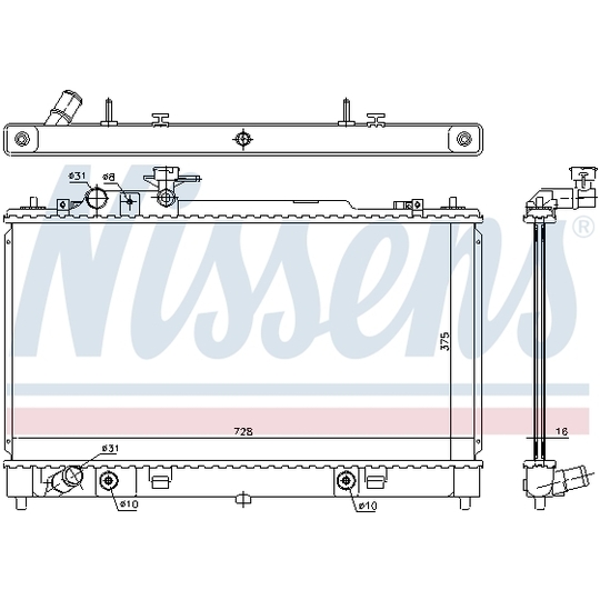 68550 - Radiator, engine cooling 