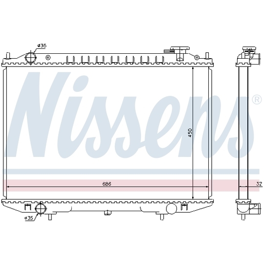 68721 - Radiator, engine cooling 