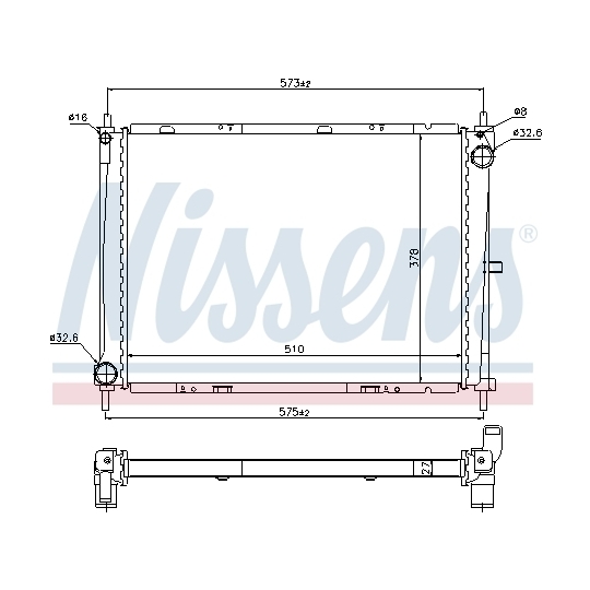 68731 - Radiator, engine cooling 