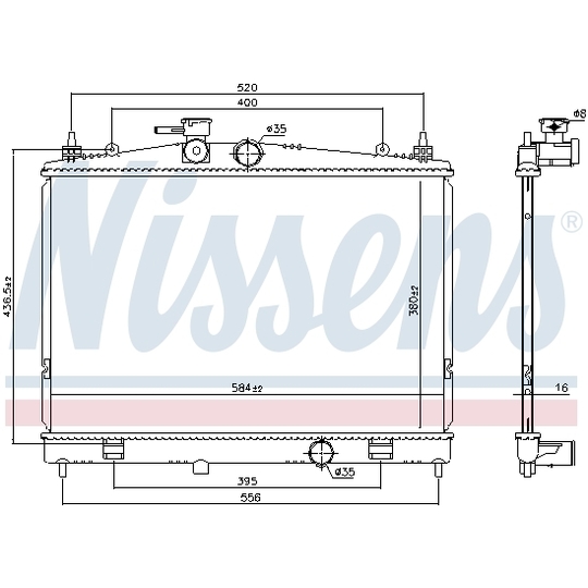 68735 - Radiator, engine cooling 