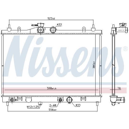 68763 - Radiator, engine cooling 