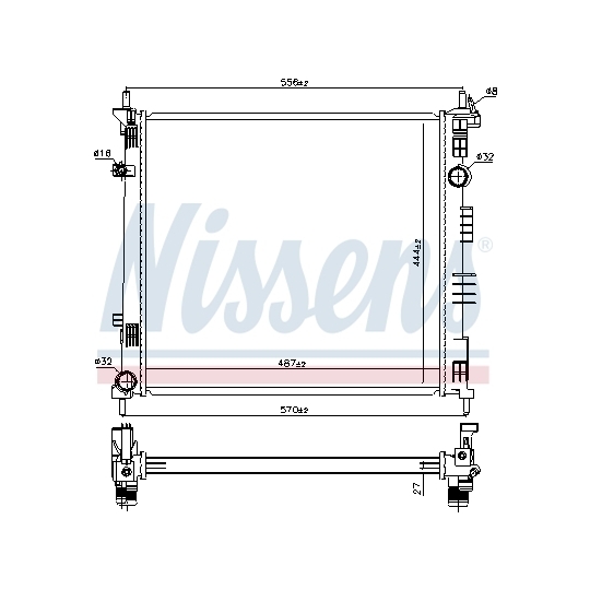 68774 - Radiator, engine cooling 