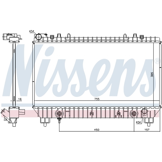 69096 - Radiator, engine cooling 