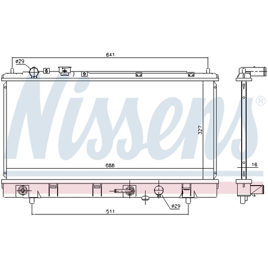 69463 - Radiator, engine cooling 