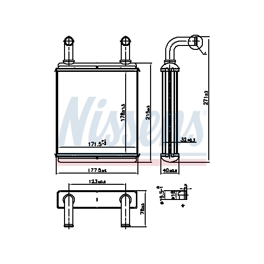 707225 - Heat Exchanger, interior heating 