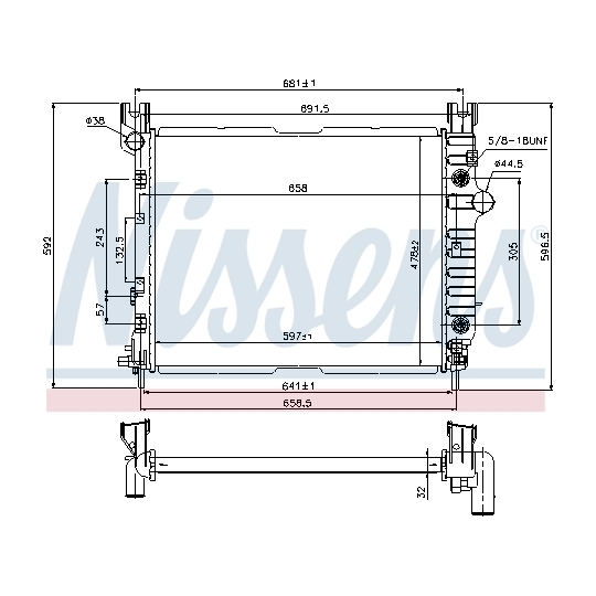 69451 - Radiator, engine cooling 