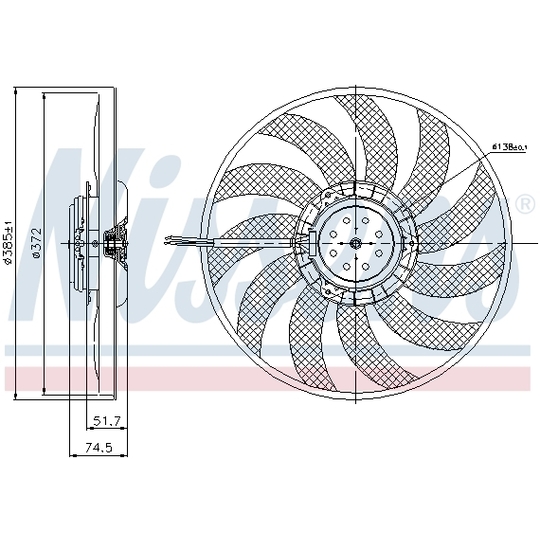85638 - Fan, radiator 