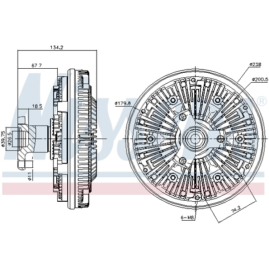 86172 - Clutch, radiator fan 