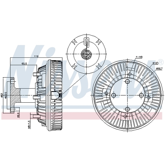 86043 - Clutch, radiator fan 