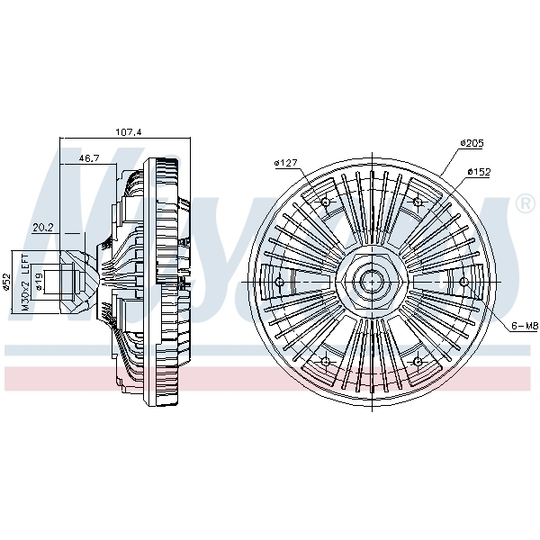 86058 - Clutch, radiator fan 