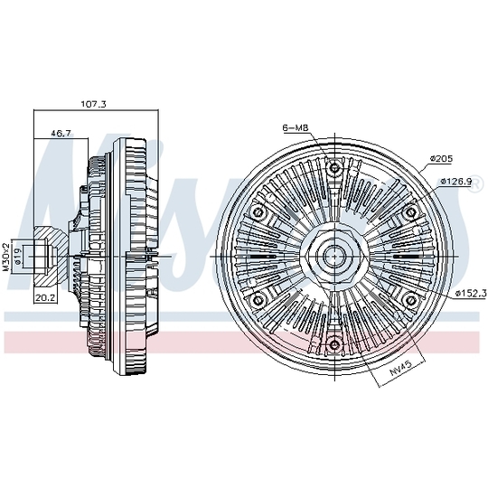 86130 - Clutch, radiator fan 