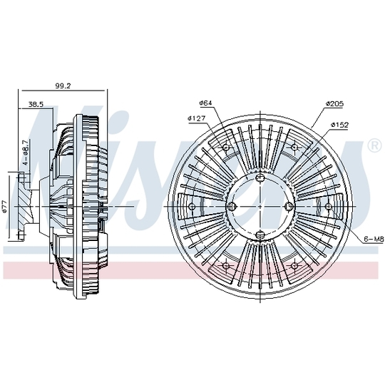 86084 - Sidur, radiaatoriventilaator 