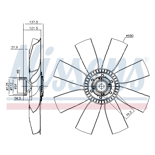 86147 - Clutch, radiator fan 