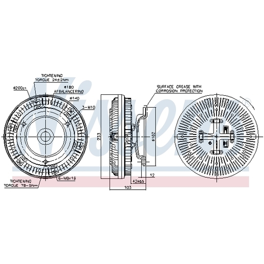 86040 - Clutch, radiator fan 