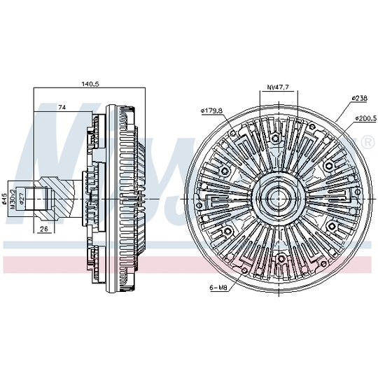 86135 - Sidur, radiaatoriventilaator 