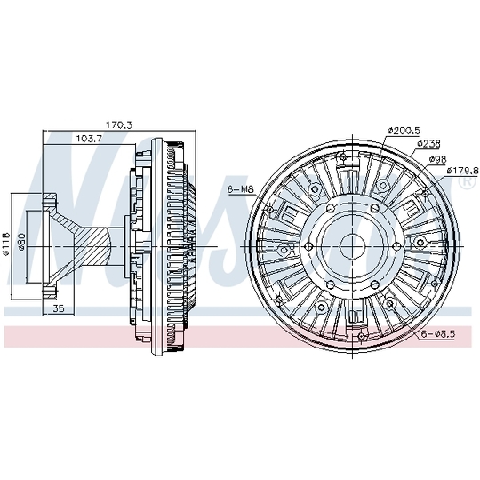 86065 - Sidur, radiaatoriventilaator 