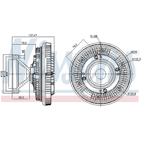 86191 - Clutch, radiator fan 