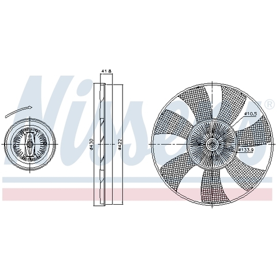 86222 - Sidur, radiaatoriventilaator 