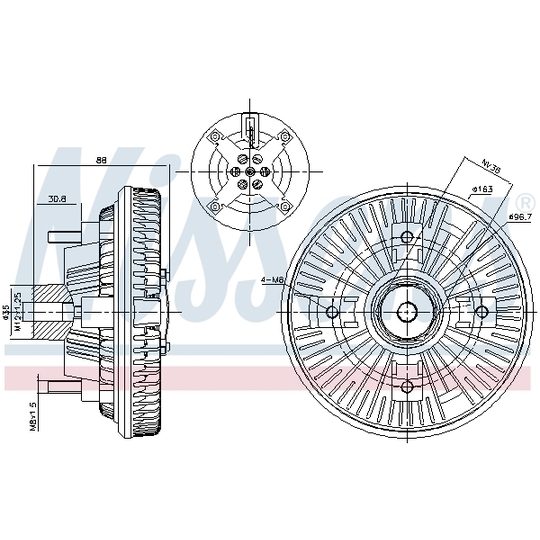 86223 - Clutch, radiator fan 