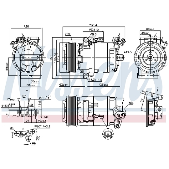 890015 - Compressor, air conditioning 