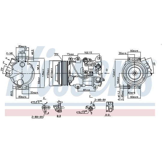 890141 - Kompressor, klimatanläggning 