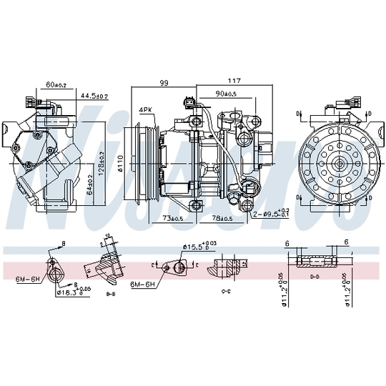 890145 - Kompressor, klimatanläggning 