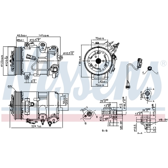 890375 - Kompressori, ilmastointilaite 