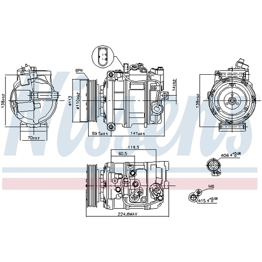 89091 - Kompressori, ilmastointilaite 