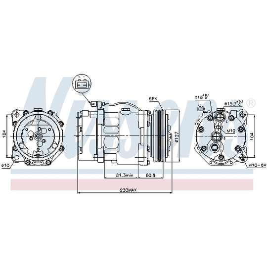 89061 - Kompressor, klimatanläggning 