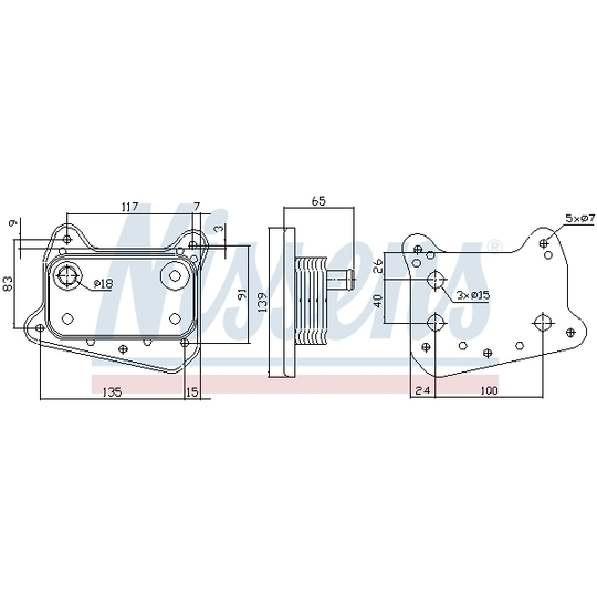 90581 - Oil Cooler, engine oil 