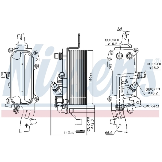 90838 - Oil Cooler, automatic transmission 