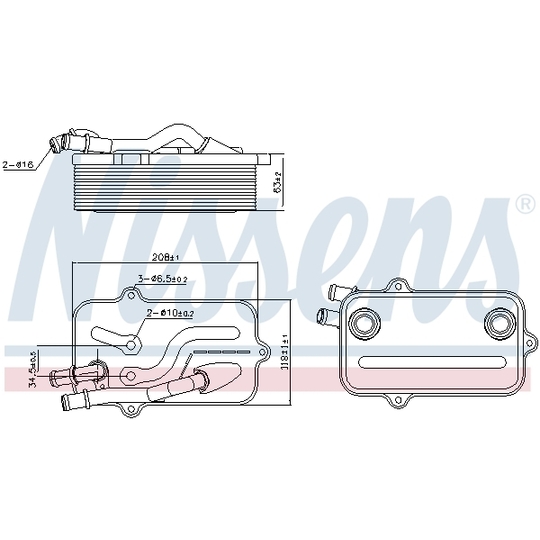 90782 - Oil Cooler, automatic transmission 