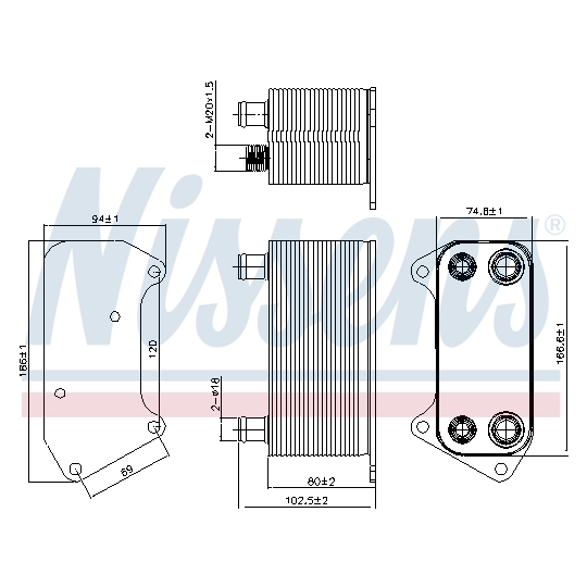 90792 - Oil Cooler, automatic transmission 