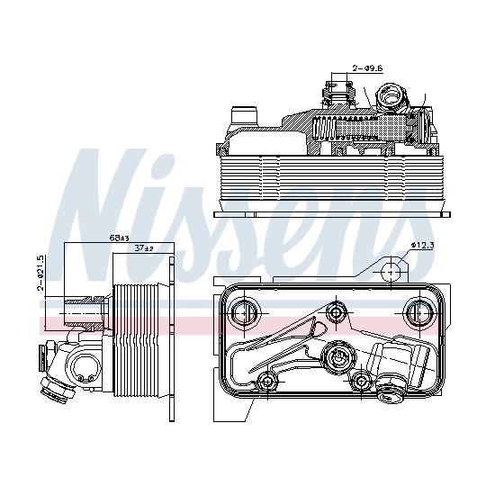 90870 - Oil Cooler, automatic transmission 