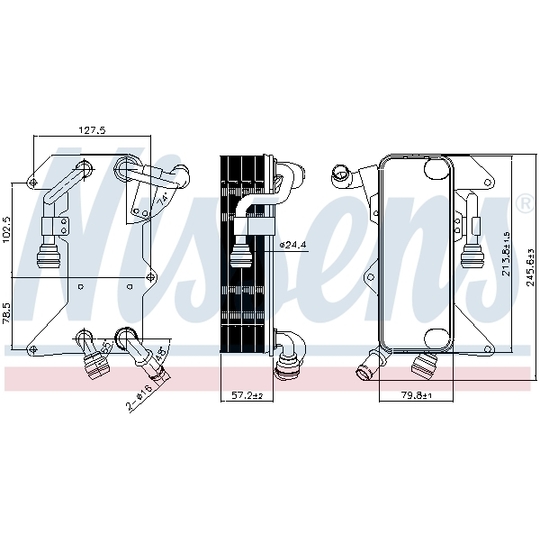 90894 - Oil Cooler, automatic transmission 