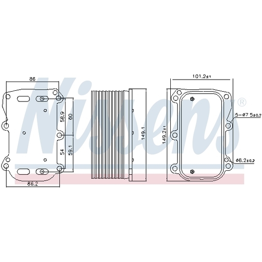 90876 - Oil Cooler, engine oil 