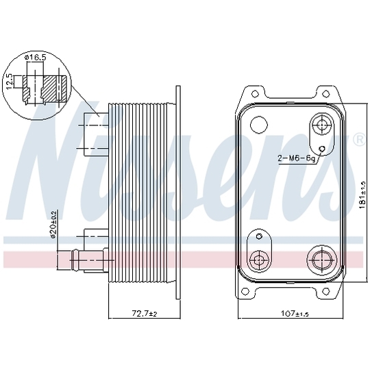 90941 - Oljekylare, automatisk transmission 