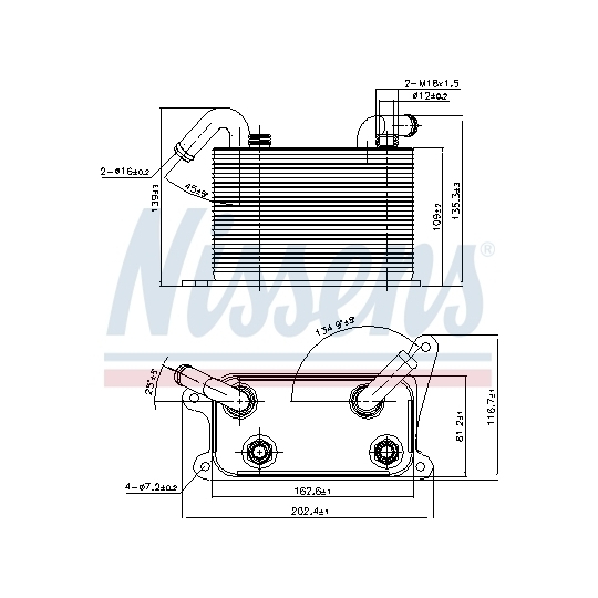 90841 - Oil Cooler, automatic transmission 