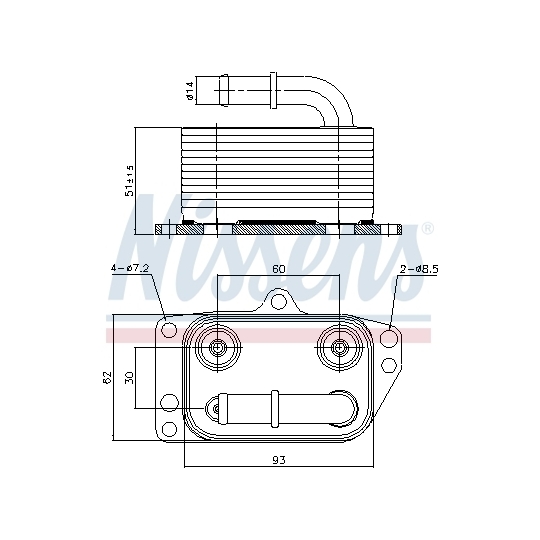 90899 - Oljekylare, motor 