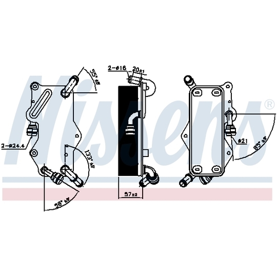 90942 - Oil Cooler, automatic transmission 