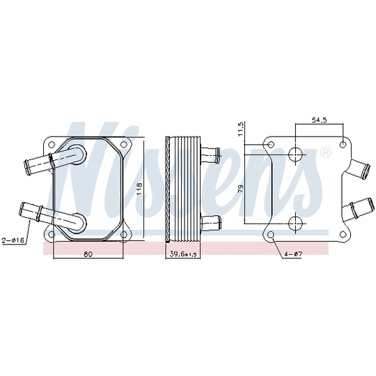 90897 - Oil Cooler, engine oil 