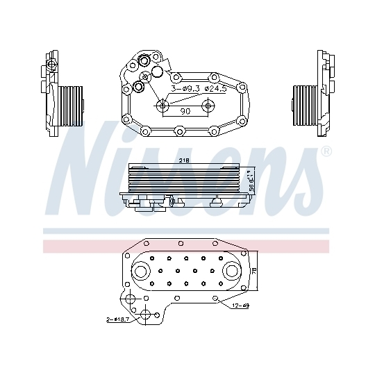 91141 - Oil Cooler, engine oil 