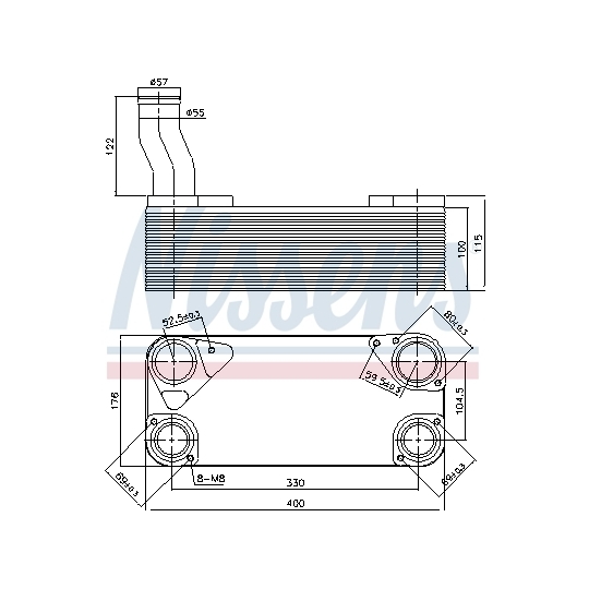 90954 - Oil Cooler, retarder 