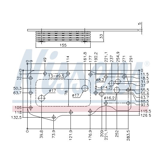 91130 - Oil Cooler, engine oil 