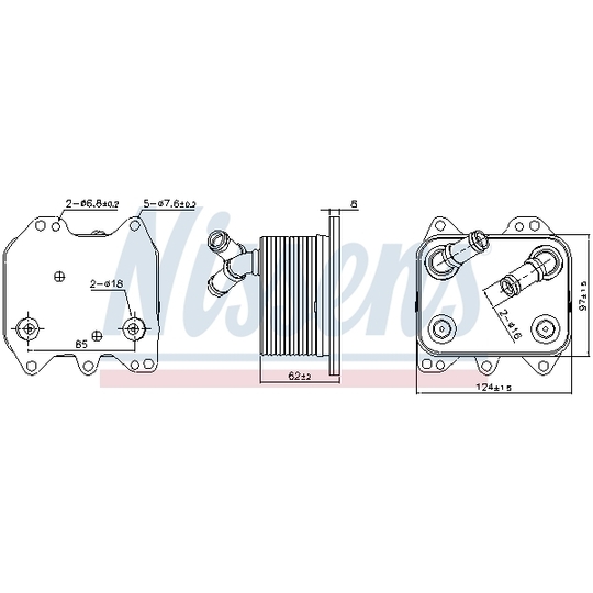 90995 - Oil Cooler, engine oil 