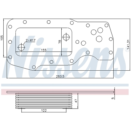 91131 - Oil Cooler, engine oil 