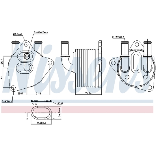 91223 - Oil Cooler, engine oil 