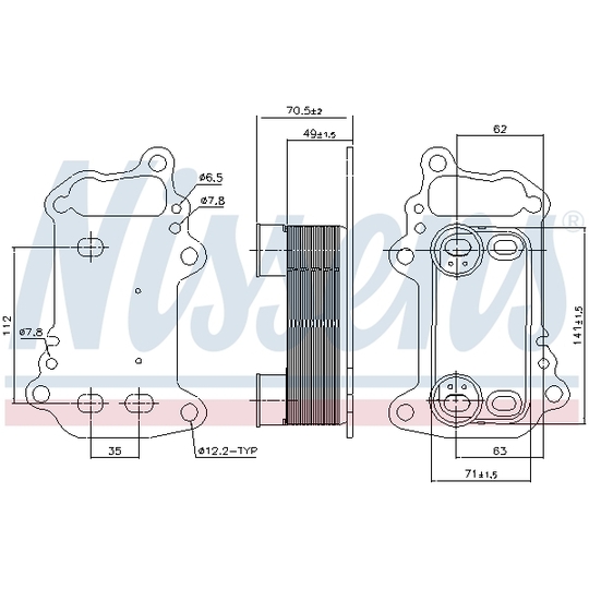 91151 - Oil Cooler, engine oil 