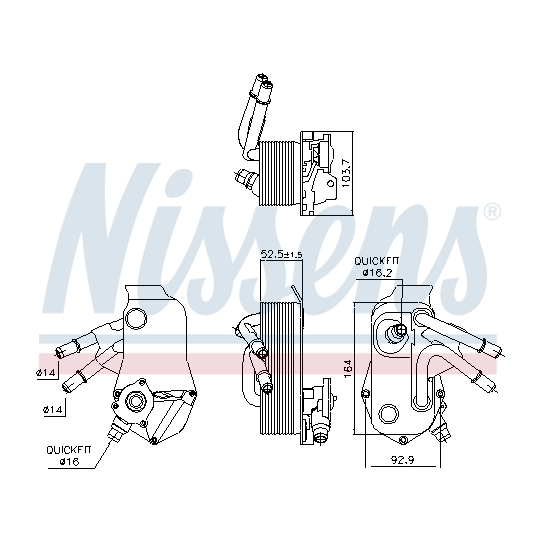 91224 - Oil Cooler, automatic transmission 