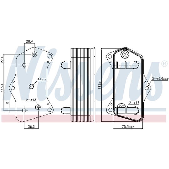 91160 - Oil Cooler, automatic transmission 